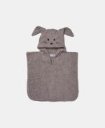 Nuuroo Adelin Poncho cu glugă din bumbac organic Cobblestone
