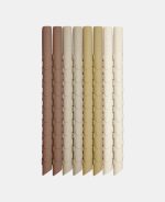 Set de paie din silicon - Ada - Brown Mix – Nuuroo - imagine 2
