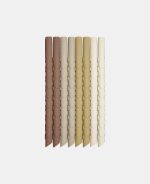 Set de paie din silicon - Ada - Brown Mix – Nuuroo