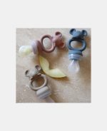 Tetină cu recipient pentru fructe - Bering Sea / Cobblestone - Set 2 bucăți - Nuuroo - imagine 3