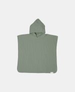 Poncho pentru plaja din bumbac - Olive - Little Dutch