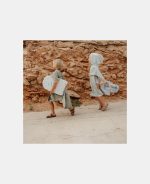 Poncho pentru plaja din bumbac - Olive - Little Dutch - imagine 7
