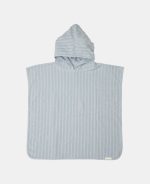 Poncho pentru plaja din bumbac - Blue - Little Dutch - imagine 2