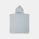 Poncho pentru plaja din bumbac - Blue - Little Dutch