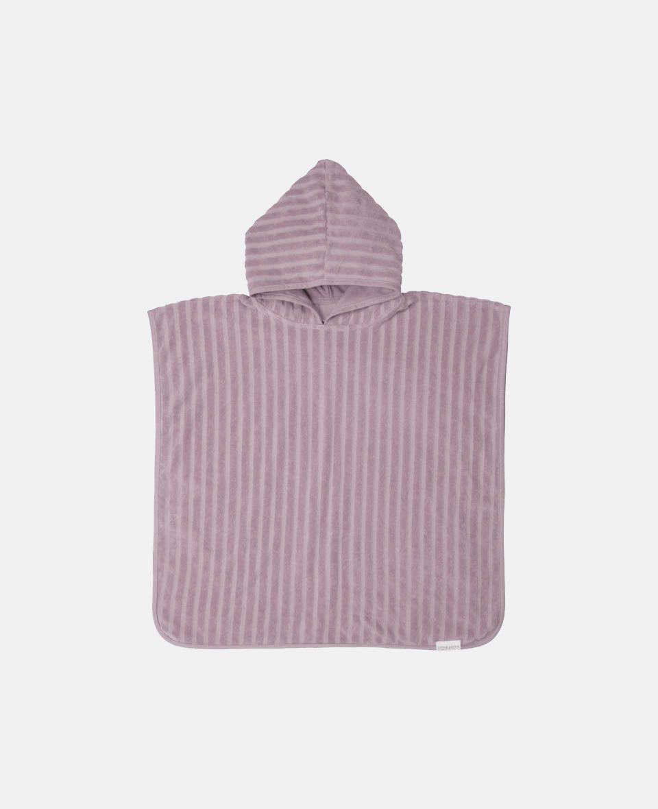 TE50873020.jpg Poncho pentru plaja din bumbac - Mauve - Little Dutch - imagine 1