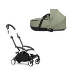 Stokke YOYO3 cadru alb și landou pentru căruciorul Babyzen YOYO² Olive