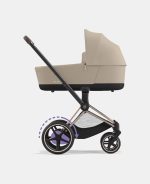 Carucior 2 in 1 Cadru Cărucior pentru Copii e-Priam Rosegold + Landou PRIAM Lux Cozy Beige + Parte Sport Carucior Priam Cozy Beige Cybex Platinum - imagine 4