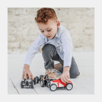 Baghera mașinuță Racing Car Black - imagine 4