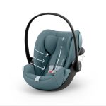 Scoică Auto pentru Copii Cloud G3 i-SIZE Plus Stormy Blue 2026 Cybex Gold - imagine 3