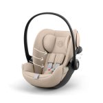 Scoică Auto pentru Copii Cloud G3 i-SIZE Plus Almond Beige 2026 Cybex Gold - imagine 2