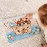Puzzle din lemn FSC cu sunete – Arca lui Noe – Little Dutch - imagine 2