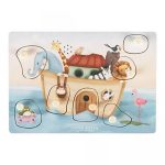 Puzzle din lemn FSC cu sunete – Arca lui Noe – Little Dutch
