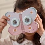 Dispozitiv din lemn cu discuri cu imagini in forma de fluture – Fairy Garden – Little Dutch - imagine 4
