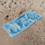 Prosop de plaja – Ocean World Blue – 60cm X 120 cm – Little Dutch - imagine 5